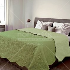Покрывало (160х200 см) микрофибра, Amore Mio зеленое 1212