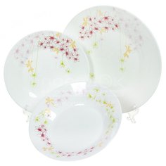 Сервиз столовый из стекла, 18 предметов, Ipomee N0646 Luminarc