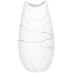 Ваза для цветов керамическая настольная, 28.5 см, Мрамор чаша Y6-2273 I.K