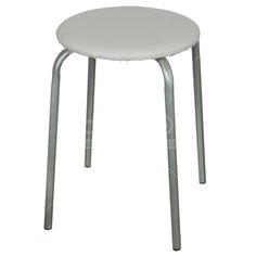 Табурет с мягким сиденьем Nika Эконом ТЭ2 серый, 32х47 см