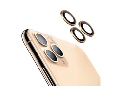 Защитное стекло Hoco для камеры APPLE iPhone 11 3D Metal Frame Flexible Lens Film A18 0.3mm Gold 0L-00044730