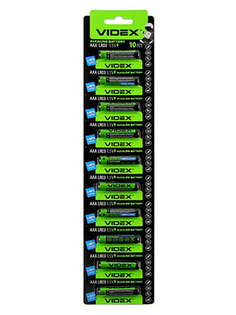 Батарейка AAA - Videx LR3 VID-LR3-10BC (10 штук)