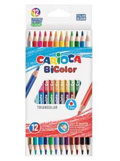 Карандаши цветные Carioca Bi-Color 24 цвета 42991