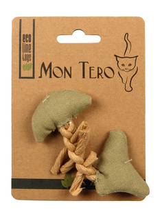Игрушка для кошек Mon Tero Эко Рыбья кость с кошачьей мятой Green 51462