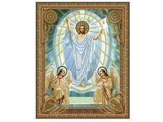 Набор для творчества Molly Картина 5D мозаика с нанесенной рамкой Воскресение Христово 40x50cm KM0717