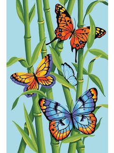 Картина по номерам Набор юного художника Molly Яркие бабочки 20x30cm KH0855