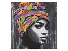 Картина по номерам Картина по номерам Котеин Африканская девушка 30x30cm KHM0031