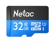 Карта памяти 32Gb - Netac microSDHC P500 NT02P500STN-032G-R с переходником под SD