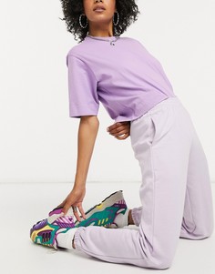 Лавандовые джоггеры с манжетами New Look-Фиолетовый цвет