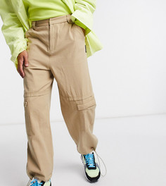 Светло-бежевые брюки COLLUSION-Бежевый