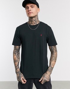Черная футболка Volcom-Черный цвет