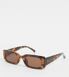 Солнцезащитные очки в прямоугольной черепаховой оправе South Beach Exclusive-Коричневый