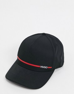 Черная бейсболка с логотипом HUGO-Черный