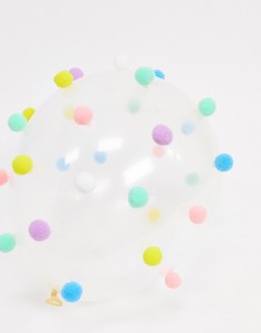 Воздушные шары с помпонами Ginger Ray-Очистить