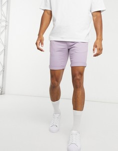 Лавандовые шорты чиносы скинни Topman-Фиолетовый цвет