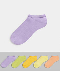 Невидимые носки "летней" расцветки ASOS DESIGN-Мульти