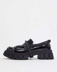 Черные пенни-лоферы с отделкой заклепками Koi Footwear-Черный