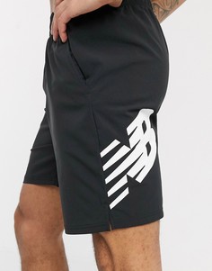 Черные шорты с логотипом New Balance Running Tenacity-Черный