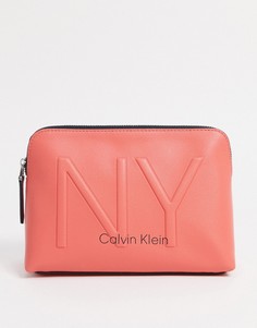 Несессер кораллового цвета Calvin Klein-Розовый
