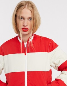 Спортивная куртка в стиле колор блок Tommy Jeans-Красный