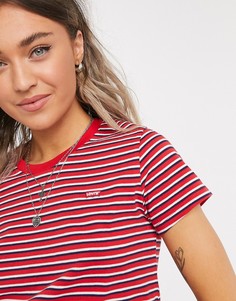 Футболка в красную полоску Levis-Красный