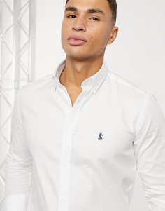 Белая оксфордская рубашка Lockstock-Белый