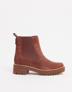 Светло-коричневые ботинки челси Timberland-Коричневый