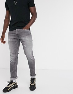 Серые узкие джинсы Replay-Серый