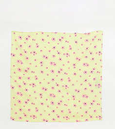 Желтый головной платок с цветочным принтом COLLUSION