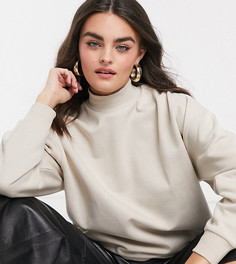 Бежевый oversized-свитшот Stradivarius-Neutral
