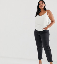 Черные узкие джинсы в винтажном стиле ASOS DESIGN Curve Farleigh-Черный цвет