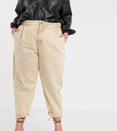Суженные книзу джинсы бойфренда ASOS DESIGN Curve-Желтый
