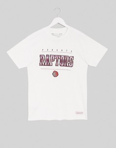 Белая футболка с логотипом Mitchell & Ness-Белый