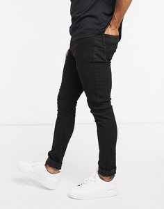 Черные супероблегающие джинсы Threadbare-Черный