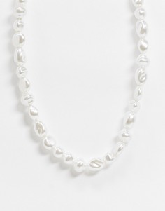 Чокер с искусственным жемчугом Uncommon Souls-Белый