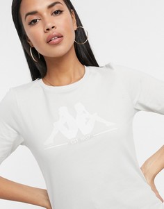 Кремовая футболка с логотипом Kappa-Белый