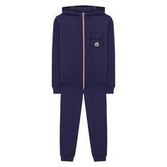 Комплект из хлопкового кардигана и брюк Moncler Enfant