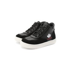 Высокие кожаные кеды Dsquared2