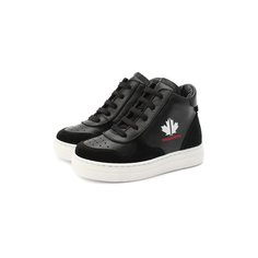Высокие кожаные кеды Dsquared2