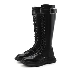 Кожаные сапоги Alexander McQueen