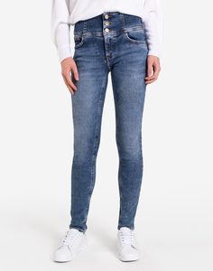 Облегающие джинсы с широким поясом Gloria Jeans
