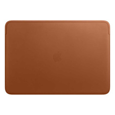 Чехол для ноутбука 16" APPLE Leather Sleeve, коричневый, MacBook Pro 16 [mwv92zm/a]