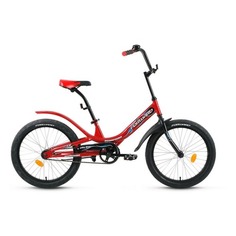 Велосипед Forward Scorpions 1.0 (2020) городской (подростк.) кол.:20" красный/черный 11.6кг (RBKW05N