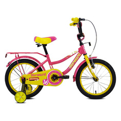 Велосипеды Велосипед Forward Funky (2020) городской кол.:16" фиолетовый/желтый 11.2кг (RBKW0LNG1036)