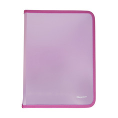 Упаковка папок для тетрадей SILWERHOF Gems 671958, A5, 210х260х25мммм, 1 отделение, пластик, на молнии 4 шт./кор.