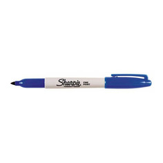 Упаковка маркеров перманентных Paper Mate Fine, 0.5-1 мм, двойной пишущий наконечник, синий [s0811120] 12 шт./кор.