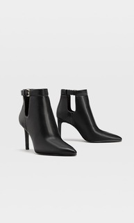 Stradivarius Ботильоны С Вырезами И На Шпильке Женская Коллекция Черный 35