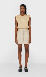 Stradivarius Мини-Юбка Из Искусственной Кожи С Пуговицами Женская Коллекция Multicolor 36