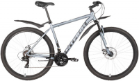 Горный велосипед Stark Indy 27.1 D 20"/2020, серебристый/серый/белый (H000016305)
