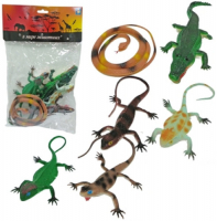 Детский игровой набор 1toy Т50531 В мире животных ящерица (6 шт)
